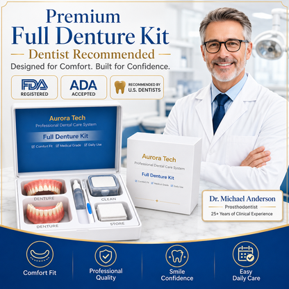 Custom-Fit Instant Smile Dentures – Natural Looking Comfort Fit